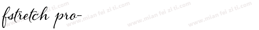 fstretch pro字体转换